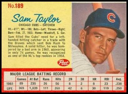 189 Sammy Taylor